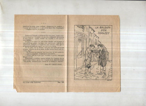 Col-leccio EN PATUFET numero 839: La baldufa d,en Tomaset (cubierta de Mallol)