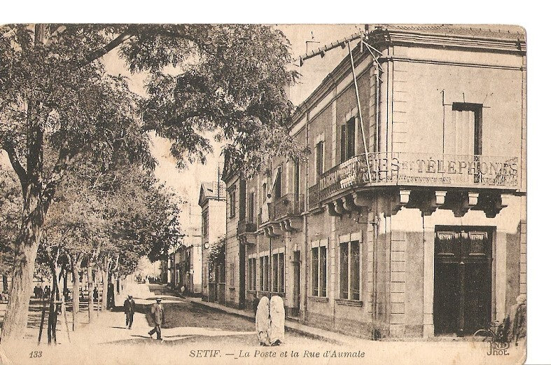 Postal 036052 : Setif - La Poste et la Rue dAumale