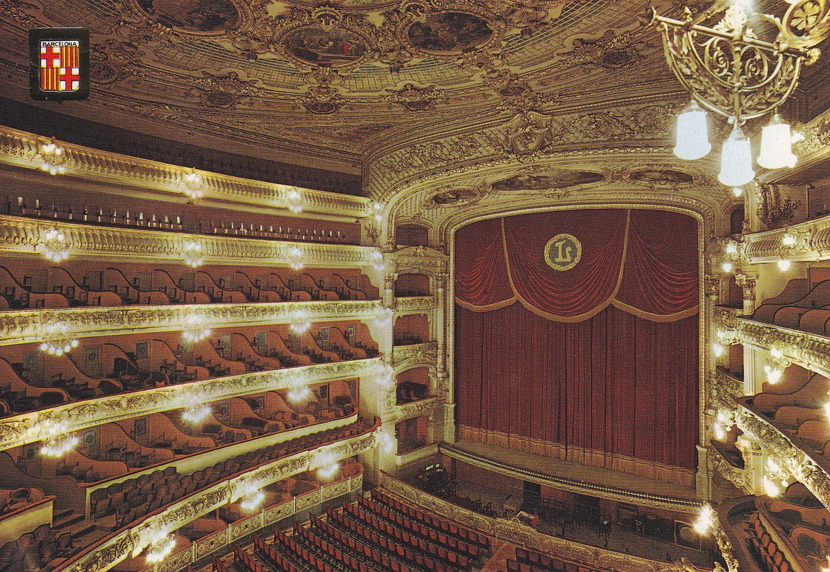 Postal 60212: Gran teatro El Liceo (Barcelona). 