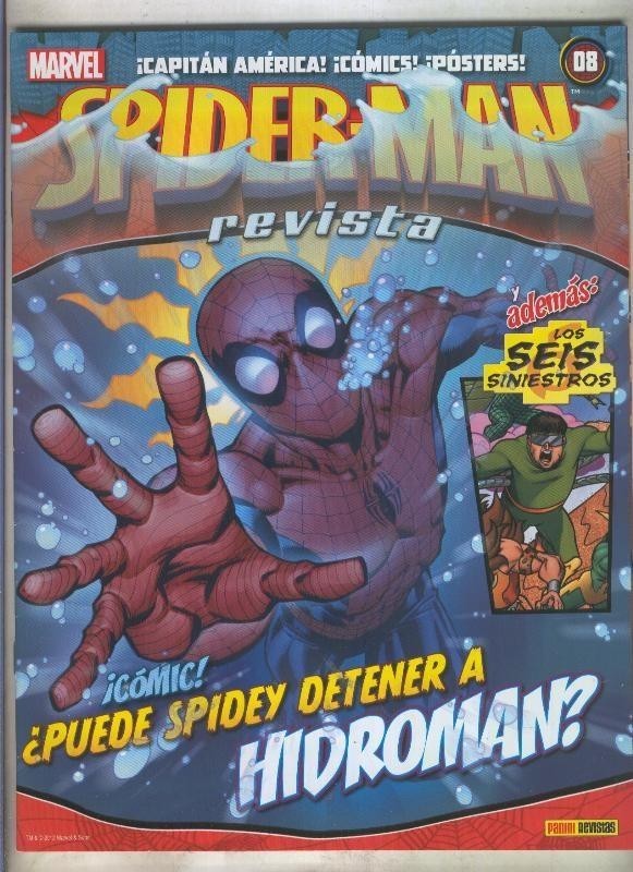Spider-Man revista numero 08 (conserva poster central)