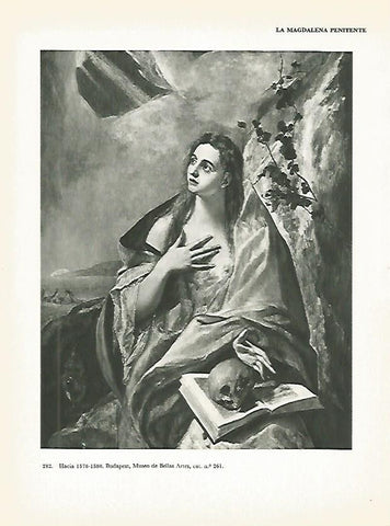 LAMINA 2085: El GRECO. La Magadalena penitente