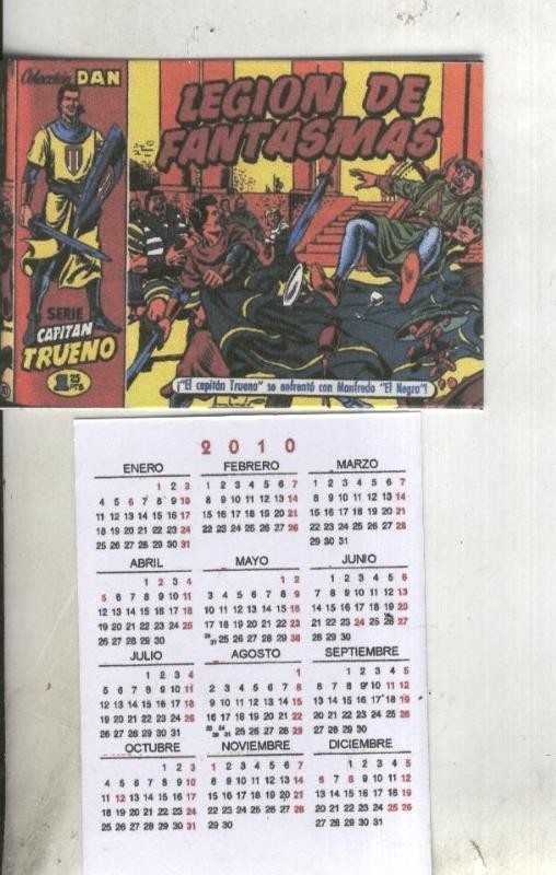 Calendario bolsillo 2010: El Capitan Trueno portada numero 010
