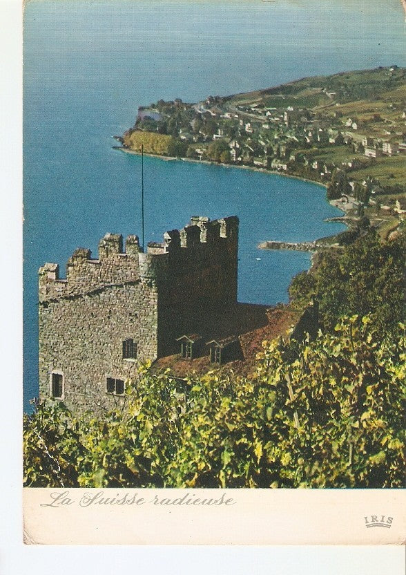 Postal 023390 : La Tour de Marsens et le Vignoble de Lavaux