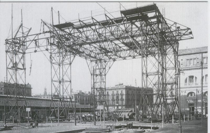 Postal 012635: Estaccion de Francia (Barcelona) en construccion, año 1926