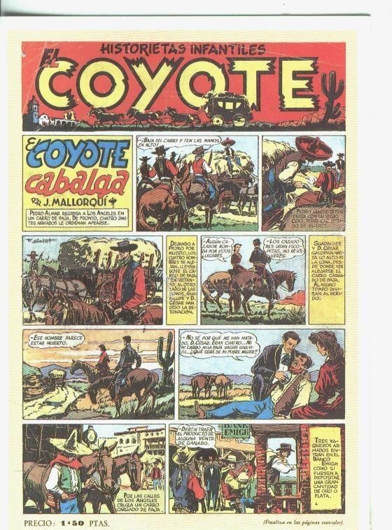 Postal 000563: Ficha: El coyote