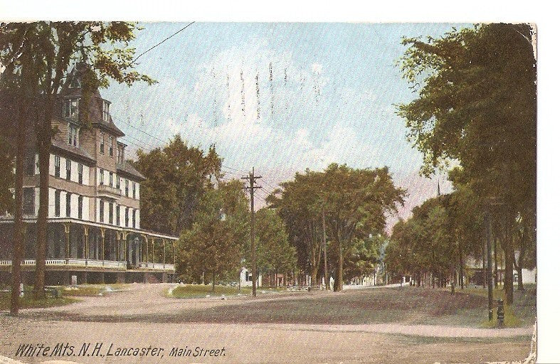 Postal 035706 : White Mts. N.H. Lancaster Main Street