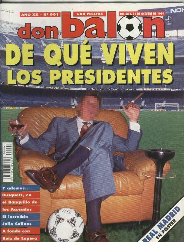 Don Balon numero 0991: no conserva el poster central