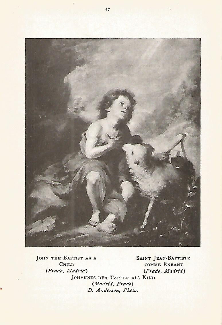 Lamina 147: MURILLO. Juan el Bautista de niño