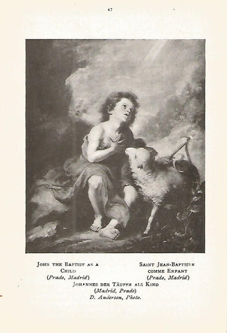 Lamina 147: MURILLO. Juan el Bautista de niño