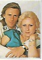 CROMO 150 SUPERCROMOS DE FABULA: PAREJAS FAMOSAS. No 186. Bjorn Borg y Mariana Simionescu