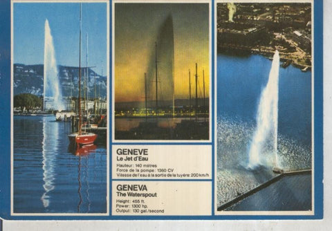 Postal 015847: Vistas diversas de Ginebra