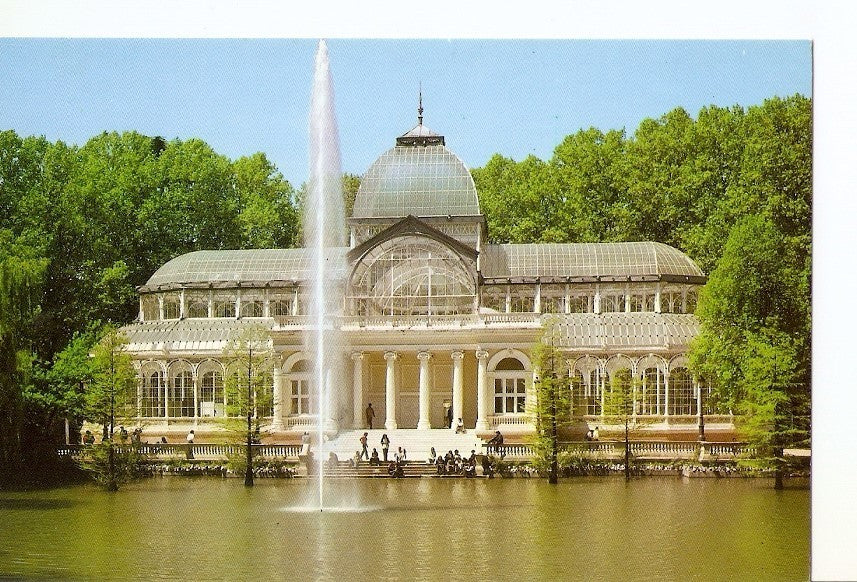 Postal 024726 : Parque del Retiro. Estanque y Palacio de Cristal. Madrid