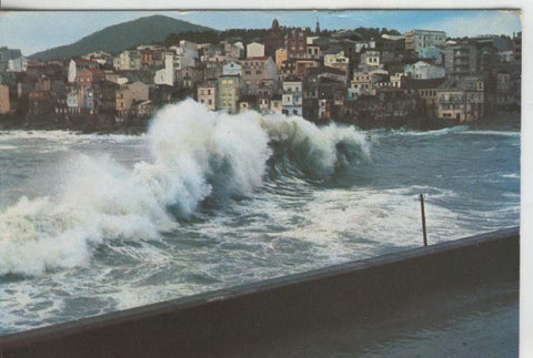 Postal 009426: Galicia: rompeolas en la costa