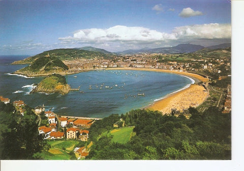 Postal 029223 : San Sebastian, vista general desde el Monte Igueldo