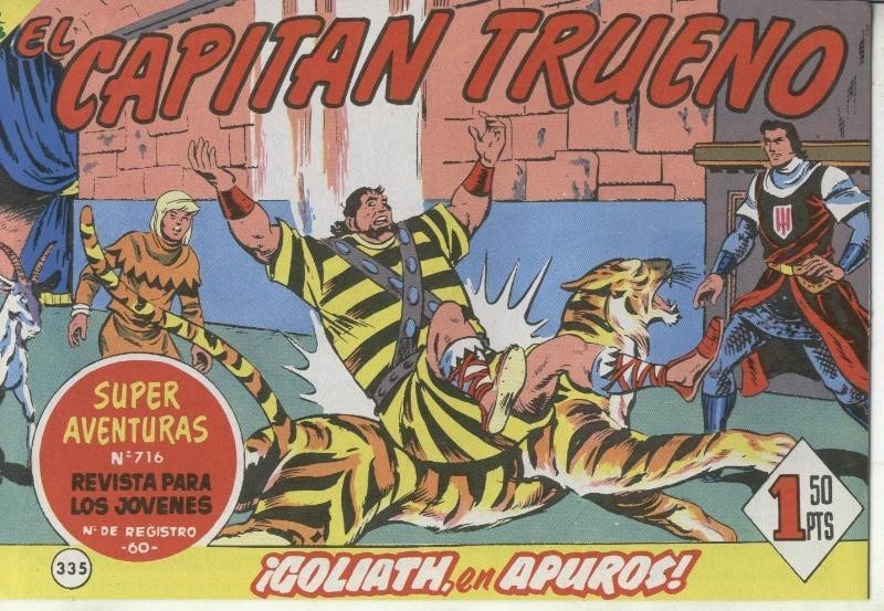 El Capitan trueno facsimil numero 335: Goliath, en apuros