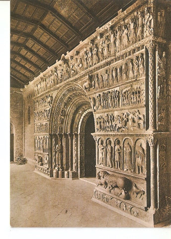 Postal 035534 : Ripoll. Portada del Monestir segle XII