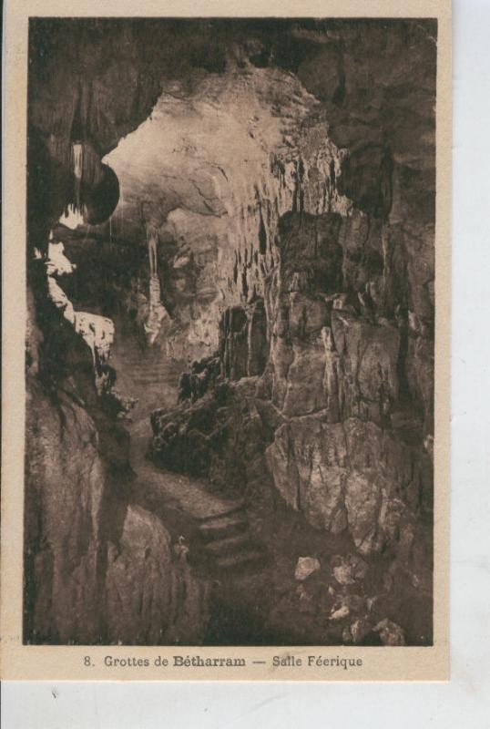 Postal B/N 0389 : Grottes de Betharram-Salle Feerique