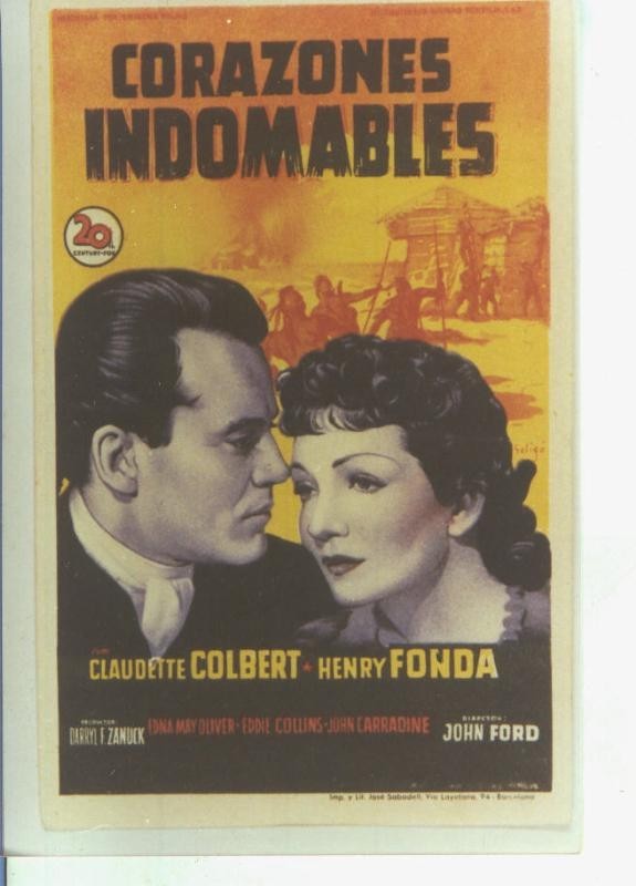 Foto cine 609: Corazones indomables (Claudette Colbert-Henry Fonda)