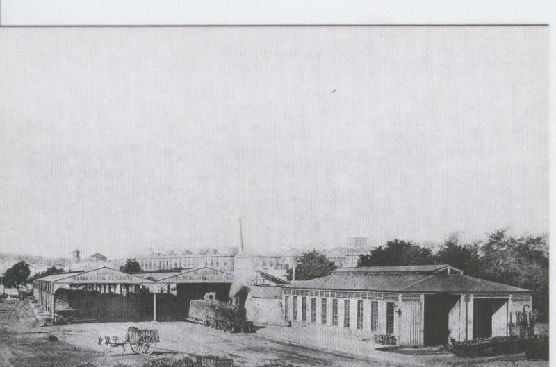 Postal 012141: Estacion de Francia, Barcelona, año 1875