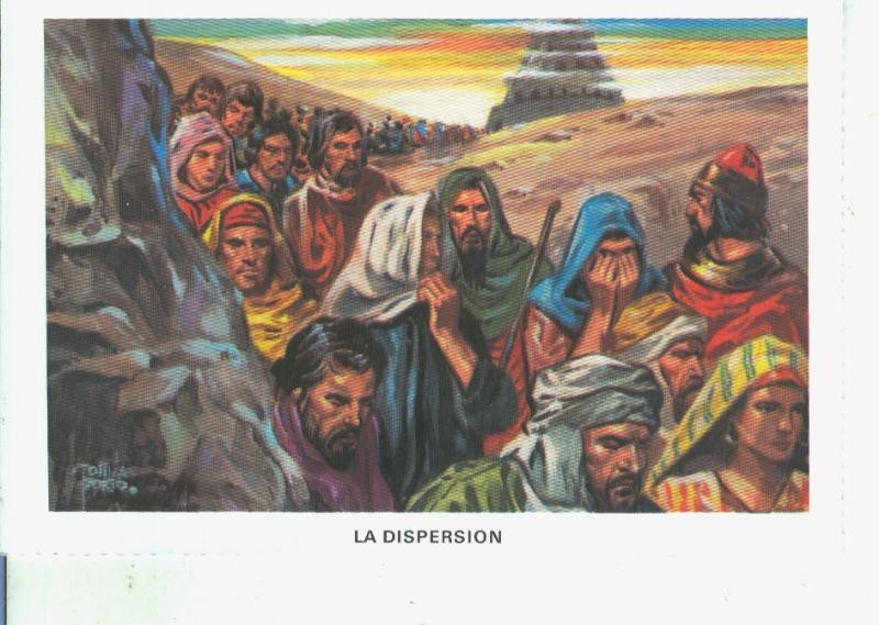 Postal 014531: La Biblia: La dispersion