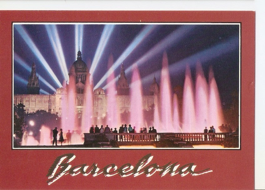 Postal 035208 : Montjuic fuente luminosa