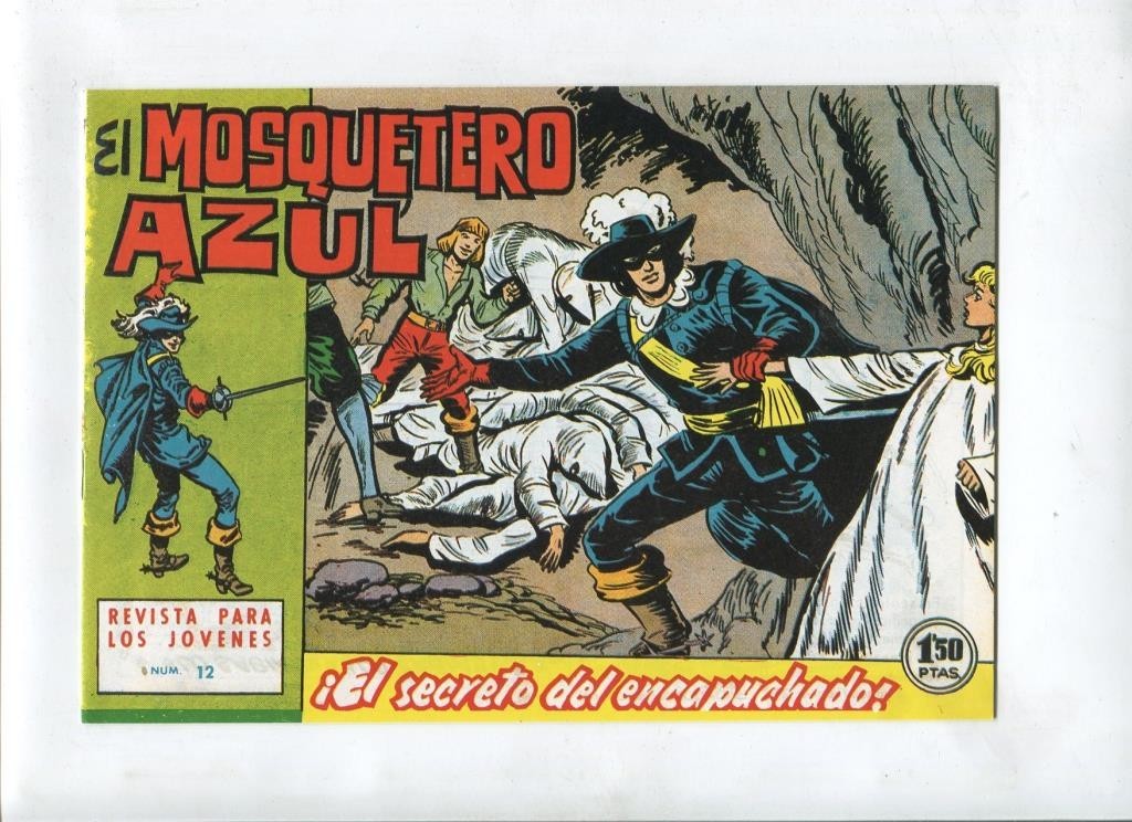Facsimil: El Mosquetero Azul numero 12: El secreto del encapuchado