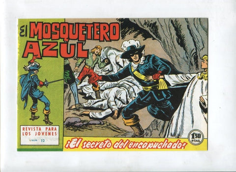 Facsimil: El Mosquetero Azul numero 12: El secreto del encapuchado