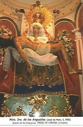 POSTAL 54429: Nuestra Señora de las Angustias de Jose de Mora siglo XVII. Priego de Cordoba Cordoba