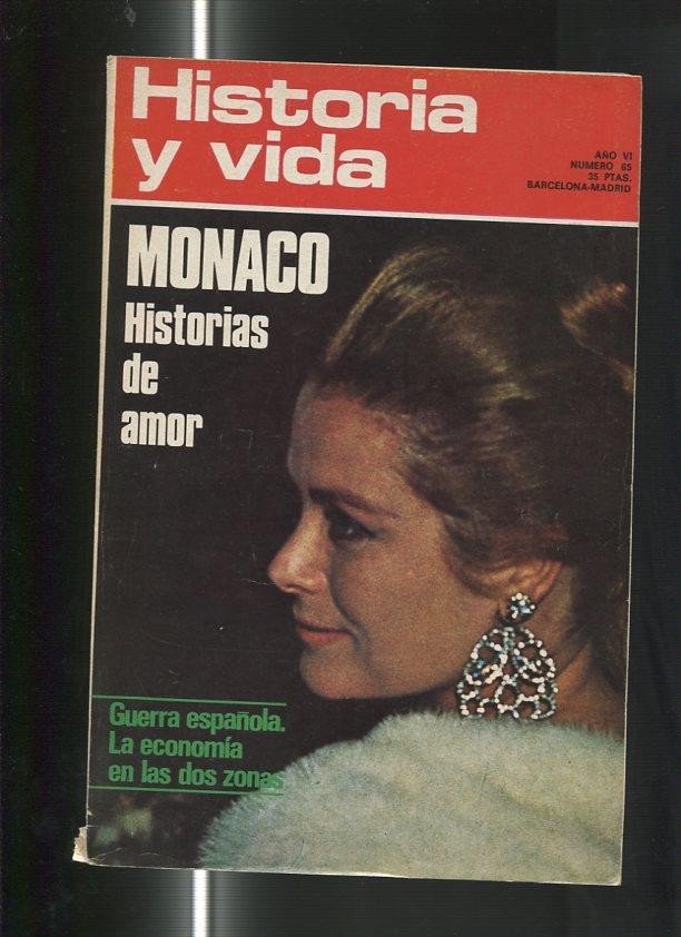 Historia y Vida numero 065 (numerado 1 en interior y algo cello lado inferior lomo)