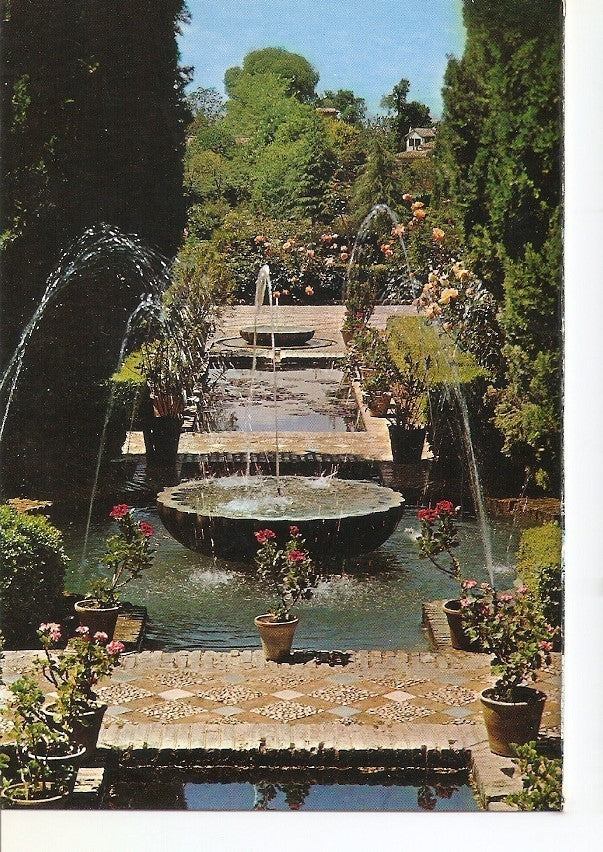 Postal 038808 : Granada Generalife. Jardines Bajos