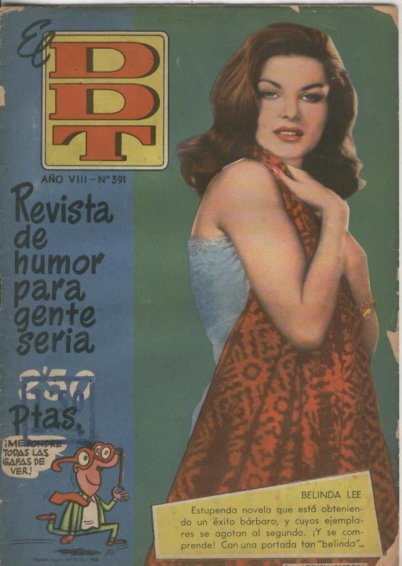 DDT 1ª epoca numero 391: cubierta foto de Belinda Lee