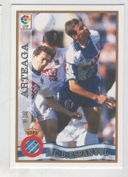 Cromo Liga 97/98: R.C.D.Espanyol numero 248: Arteaga