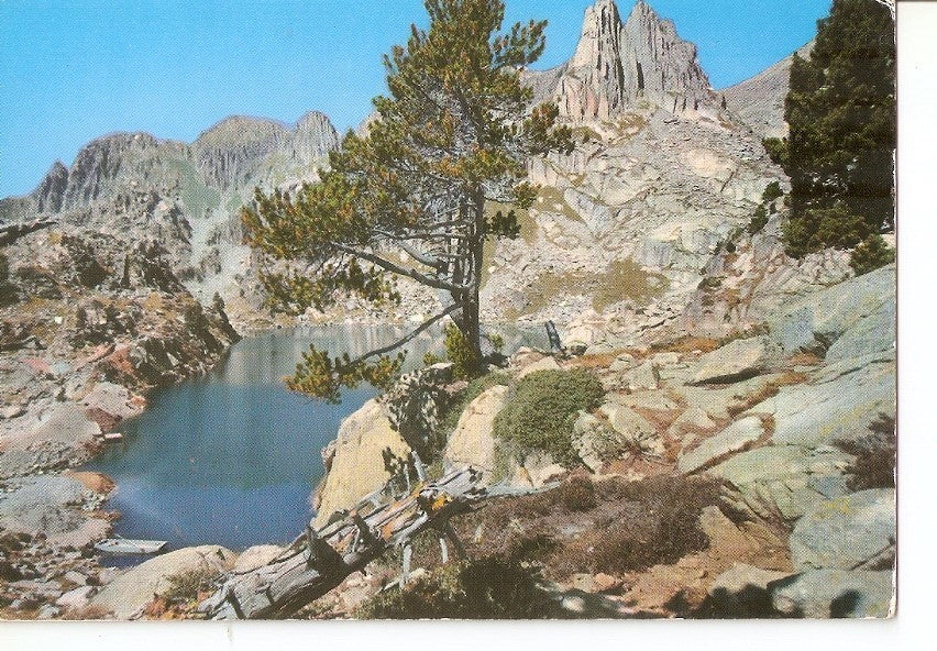 Postal 033963 : Pirineos de Lerida. El Pallars. Valle de Espot Lago y Agulles dAmitjes
