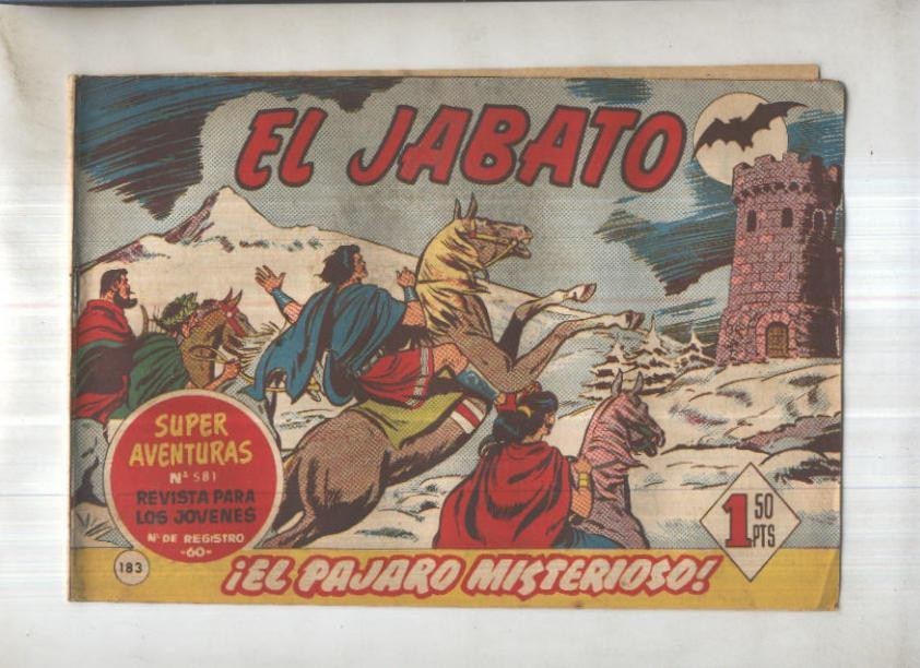 Bruguera: El Jabato numero 183: El pajaro misterioso