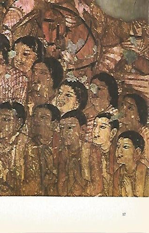 LAMINA 1524: Monjes escuchando una predicacion de Buda. Cueva XVII. Siglo V
