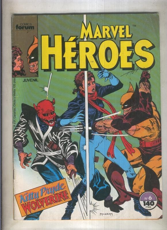 Marvel Heroes numero 06: Kutty Pryde-Wolverine (numerado 4 en trasera)