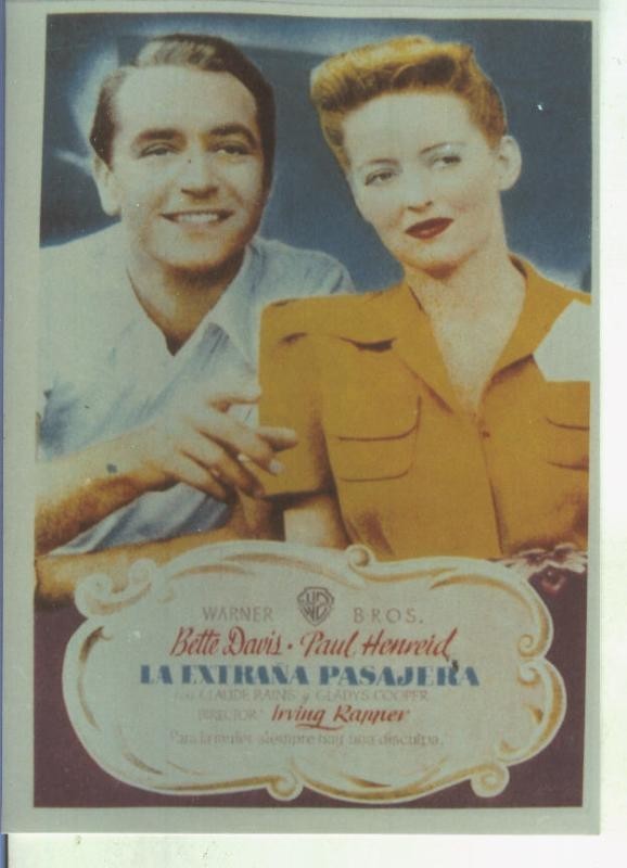Foto cine 316: La extraña pasajera (Bette Dvis-Paul Henreid)