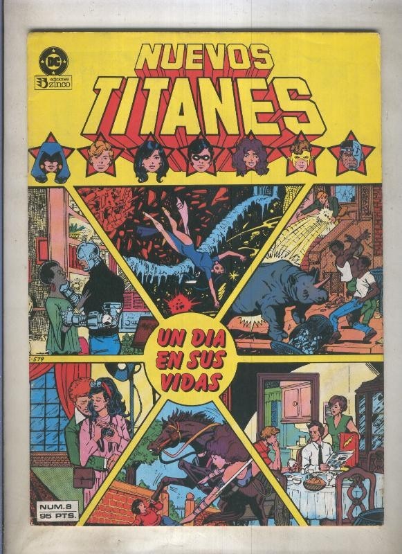 Nuevos Titanes volumen 1 numero 08 (numerado 9 en trasera)
