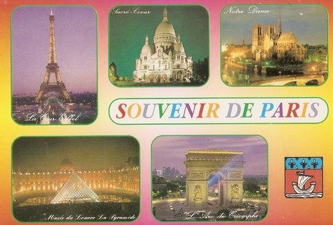 Postal 044056 : Paris la nuit