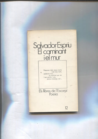 Els llibres de L'escorpi numero 12: El caminant i el mur