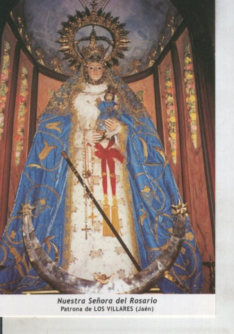 Postal 011674: Virgen Ntra Sra del Rosario, patrolla de los Villares, Jaen