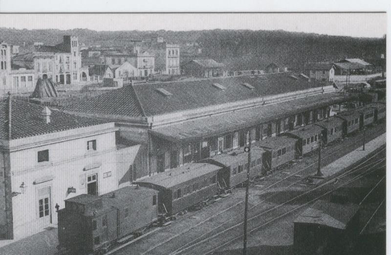 Postal 012282: Estacion de Girona, año 1920