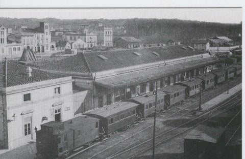 Postal 012282: Estacion de Girona, año 1920