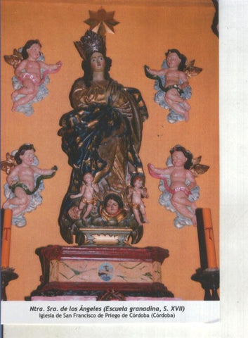 Postal 014596: Virgen Ntra Sra de los Angeles (escuela granadina)