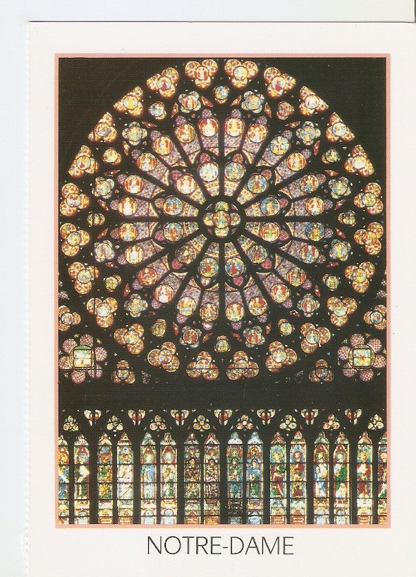 Postal 034107 : Paris. Notre-Dame el roseton sur