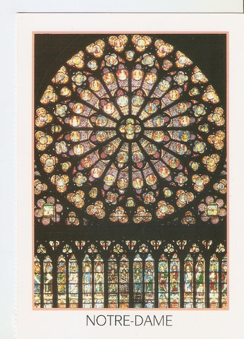 Postal 034107 : Paris. Notre-Dame el roseton sur