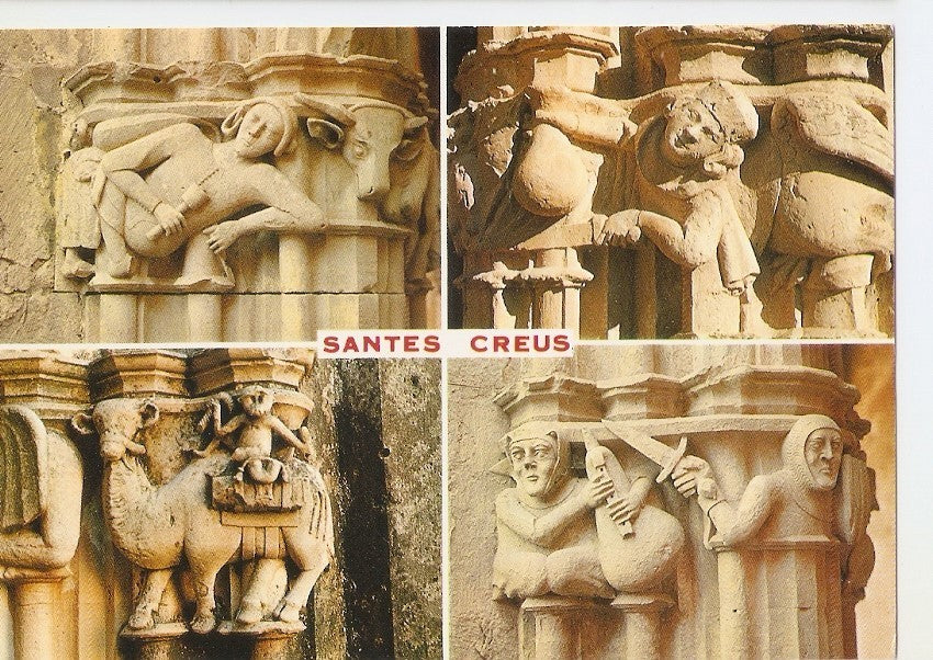 Postal 042858 : Costa Dorada. Tarragona. Santes Creus. Capiteles del Claustro