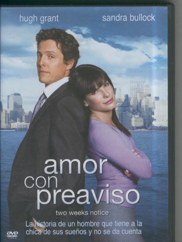 DVD: Amor con preaviso