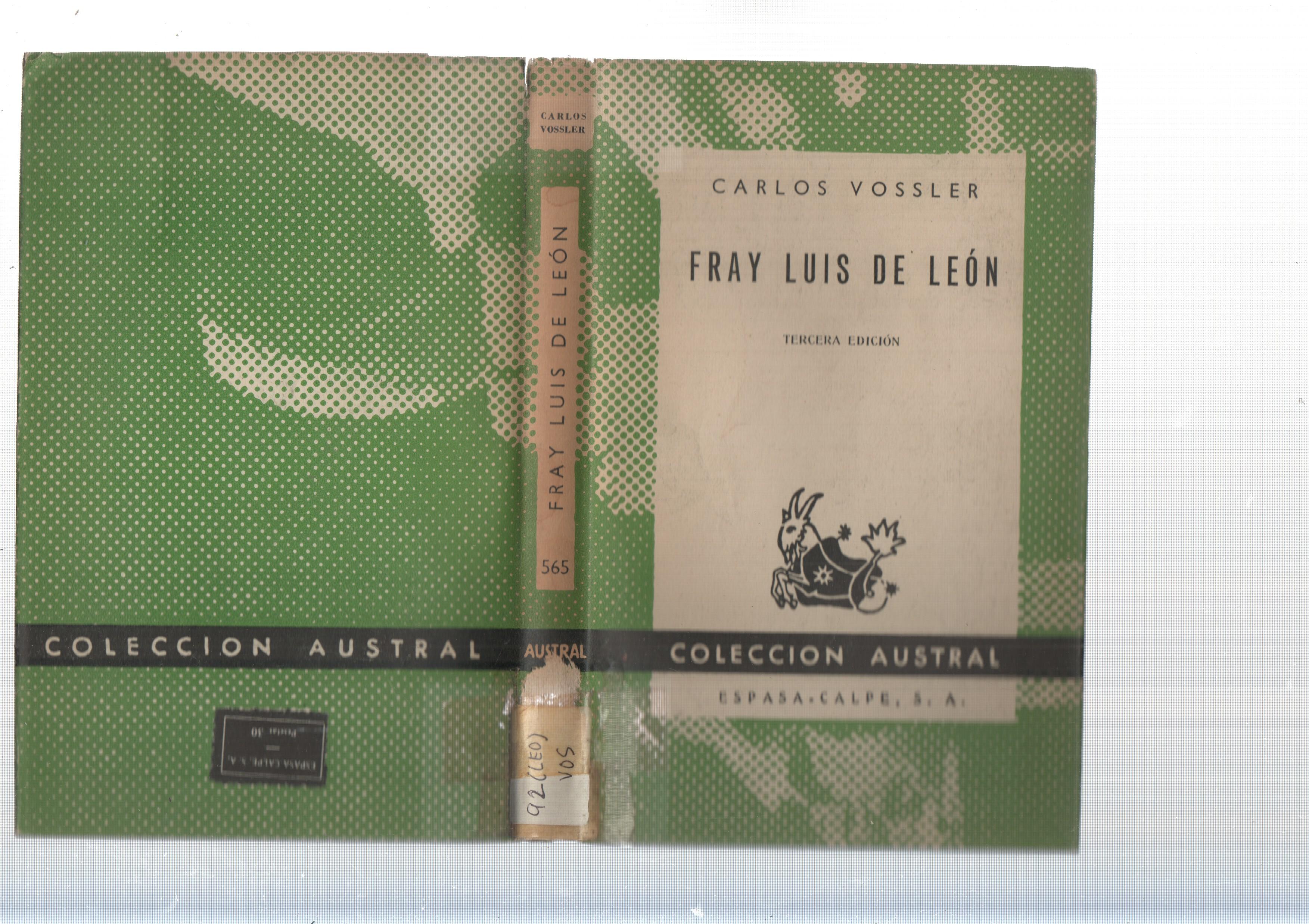 Coleccion Austral: Fray Luis de Leon