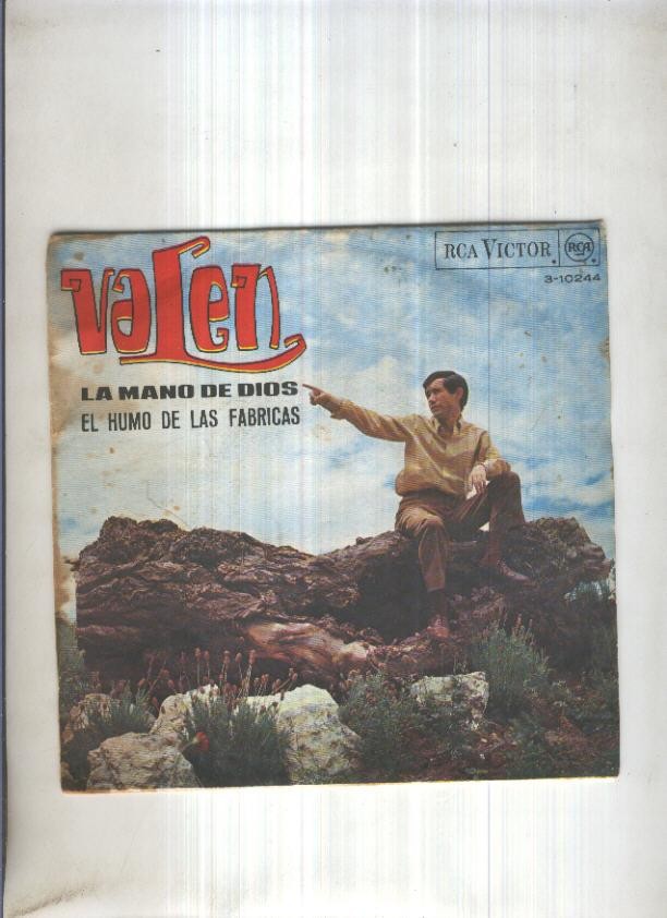 Disco Vinilo 45rpm: VALEN - La Mano de Dios